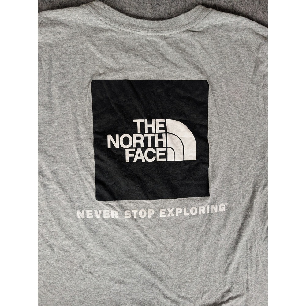 The North Face Womens Grey Never Stop Exploring Box Logo Graphic T-Shirt M - Picture 9 of 9
